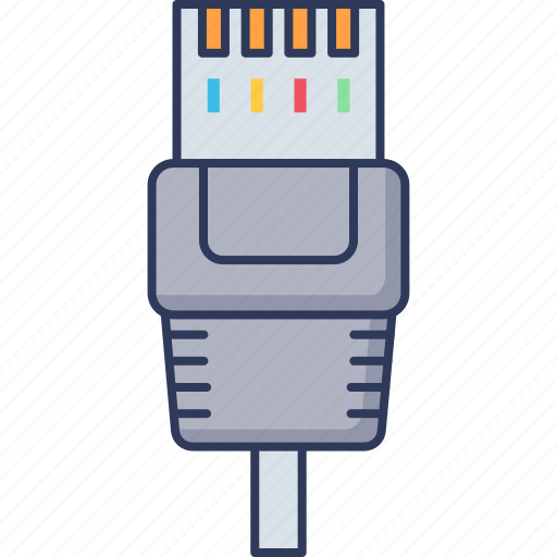 Connector, ethernet, cable, network, socket, connection, computer icon - Download on Iconfinder