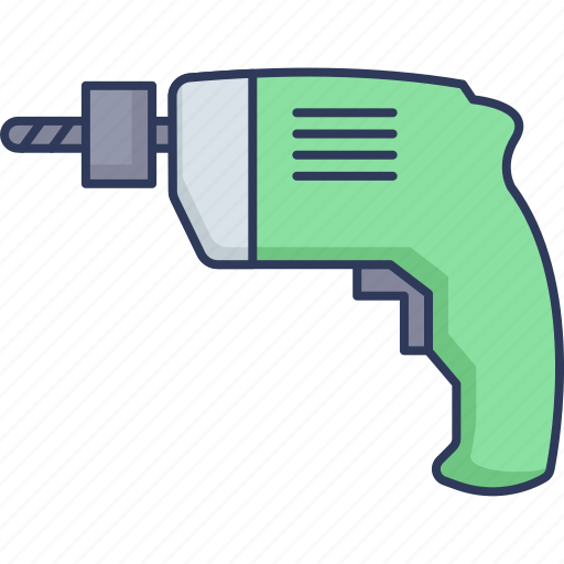 Drill, construction, home, repair, tools, drilling, working icon - Download on Iconfinder