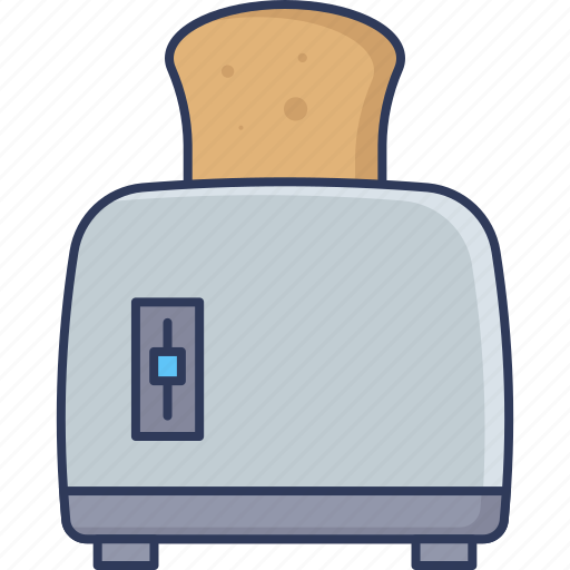 Toaster, bread, toast, breakfast, kitchenware, bakery, electronics icon - Download on Iconfinder