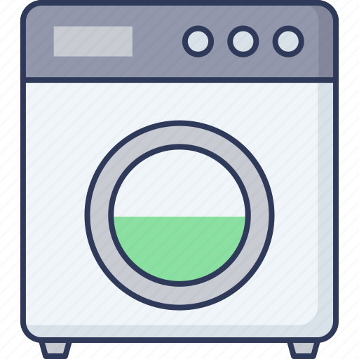 Washing, machine, laundry, clothes, cleaning, appliances, electronics icon - Download on Iconfinder