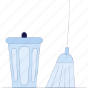 trash, rubbish, can, garbadge, clean, cleaning