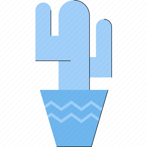 Cactus, potted, plant, decor icon - Download on Iconfinder