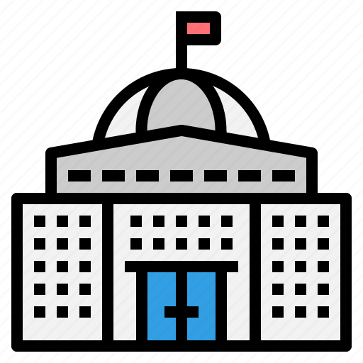 Government, building, city, institution, library, townhall, construction icon - Download on Iconfinder