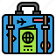 tourism, boarding, pass, passport, plane, travel, bag, holiday, briefcase 