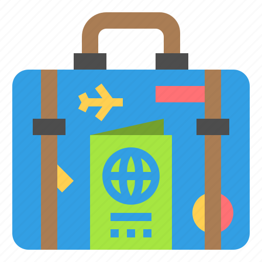 Tourism, pass, passport, plane, travel, bag, holiday icon - Download on Iconfinder