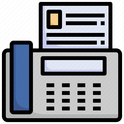 Fax, machine, telephone, job, office, material, electronics icon - Download on Iconfinder