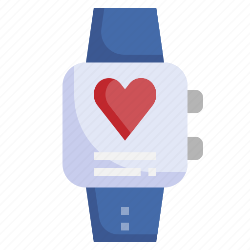 Smartwatch, healthcare, and, medical, heart, rate, electronics icon - Download on Iconfinder
