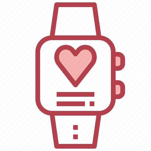 Smartwatch, healthcare, and, medical, heart, rate, electronics icon - Download on Iconfinder