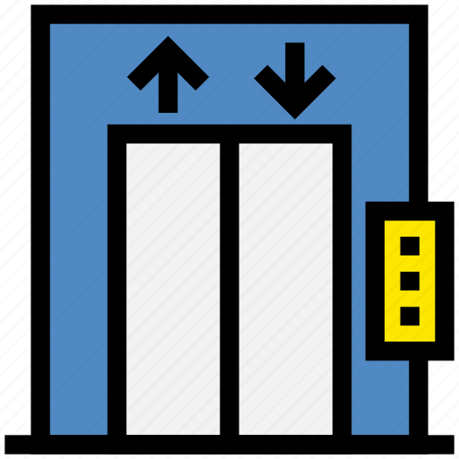 Elevator, door, lift, service, hotel icon - Download on Iconfinder