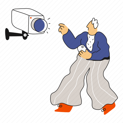 Camera, video surveillance, video, play, shooting, surveillance, multimedia illustration - Download on Iconfinder