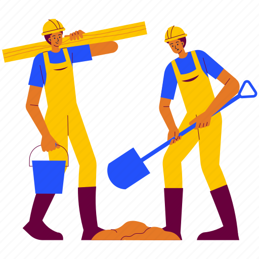 Construction worker working on the construction project, engineer, builder, worker, construction worker, men, working icon - Download on Iconfinder