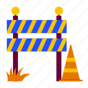 construction barrier, blocked, construction cone, traffic, stop, safety, labor day, labour, worker