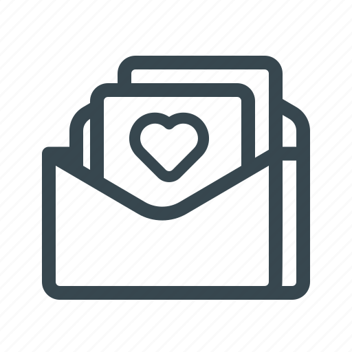 Email, favorite, greeting card, heart, letter, love, mail icon - Download on Iconfinder