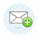 add, email, envelope, folder, letter, mail, to