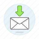 sync, letter, download, envelope, email, mail, inbox