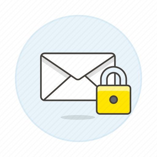 Email, envelope, letter, lock, mail icon - Download on Iconfinder