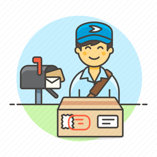Bag, courier, delivery, email, mail, mailbox, mailman icon - Download on Iconfinder