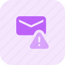 email, warning, alert, envelope