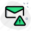 email, warning, message, mail 