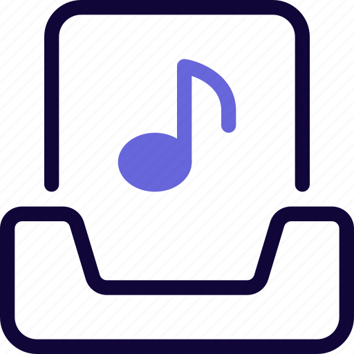 Inbox, music, sound, audio icon - Download on Iconfinder
