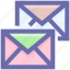 double, email, envelope, envelopes, letter, mail, message, messages 