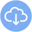 .svg, cloud and download sign, cloud computing, cloud download, cloud downloading, cloud network 