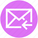 .svg, email, left arrow, letter, mail, message, receive