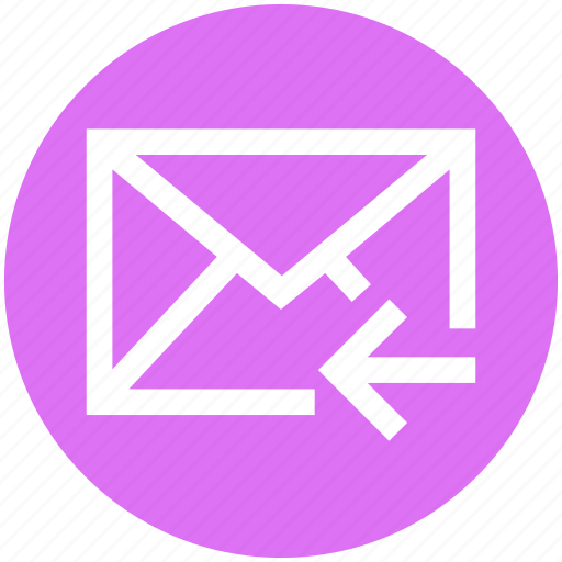 .svg, email, left arrow, letter, mail, message, receive icon - Download on Iconfinder