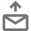 email, outbox, arrow, envelope, message, send, upload, letter 