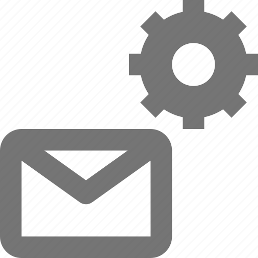 Email, settings, configuration, envelope, gear, message, communication icon - Download on Iconfinder