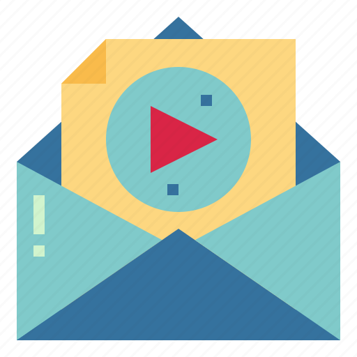 Email, multimedia, play, video icon - Download on Iconfinder