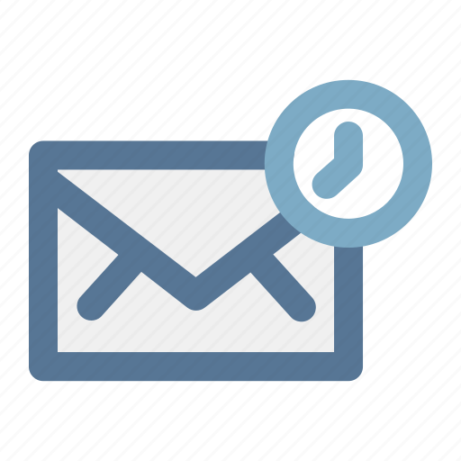 Clock, email, letter, mail, message, time icon - Download on Iconfinder