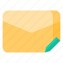 edit, email, envelope, letter, mail, message