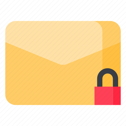 Email, envelope, letter, lock, mail, message icon - Download on Iconfinder
