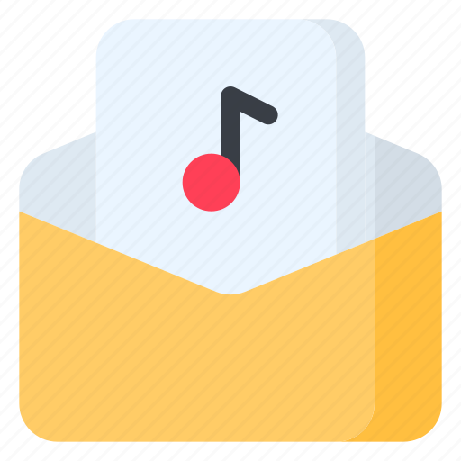 Audio, email, envelope, letter, mail, message, music icon - Download on Iconfinder