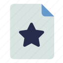 document, preferred, bookmark, star, starred, format, folder, extension, data