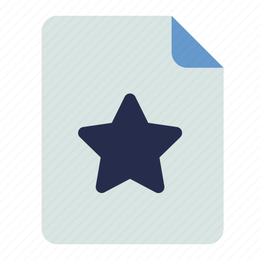 Document, preferred, bookmark, star, starred, format, folder icon - Download on Iconfinder