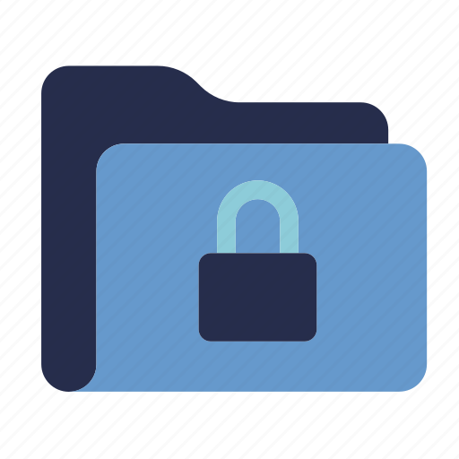 Folder, lock, secure, locked, protect, file, security icon - Download on Iconfinder