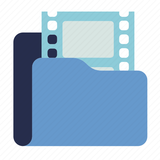 Folder, movie, video, clip, animation, film, archive icon - Download on Iconfinder