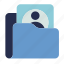 folder, profile, avatar, settings, preference, man, user, account, archive 