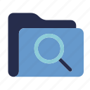 folder, search, find, file, finder, document, format, data, magnifier
