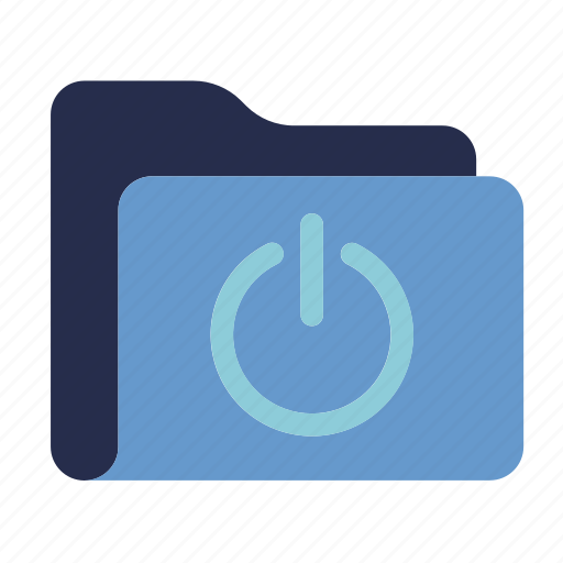 Folder, start, on, off, power, directory, archive icon - Download on Iconfinder