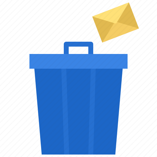 Message, delete, trash, mail, spam, junk, email icon - Download on Iconfinder