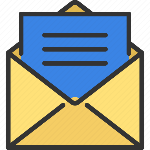 Message, email, envelope, communication, business, mail, open icon - Download on Iconfinder