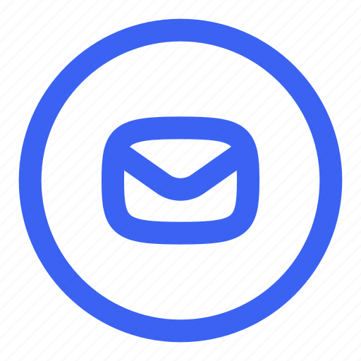Email, mail, circle, interface, essential, envelope, letter icon - Download on Iconfinder