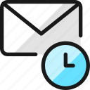 email, action, clock