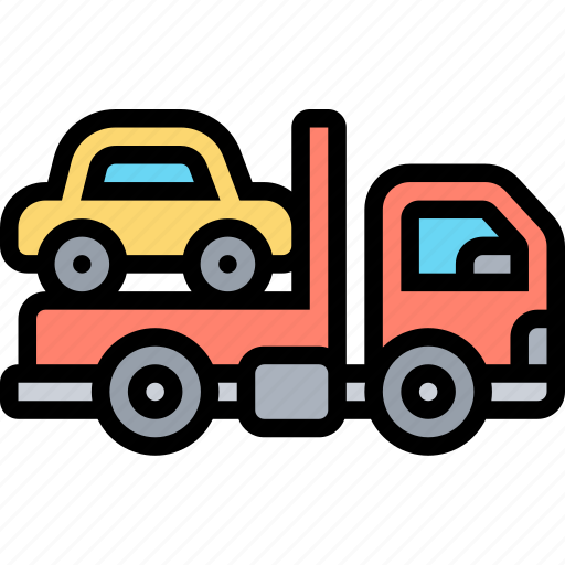 Tow, truck, vehicle, accident, service icon - Download on Iconfinder