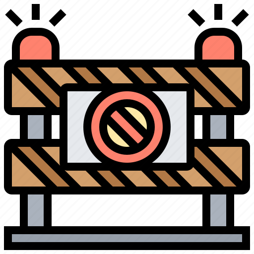 Barricade, closed, prohibit, restrict, roadblock icon - Download on Iconfinder