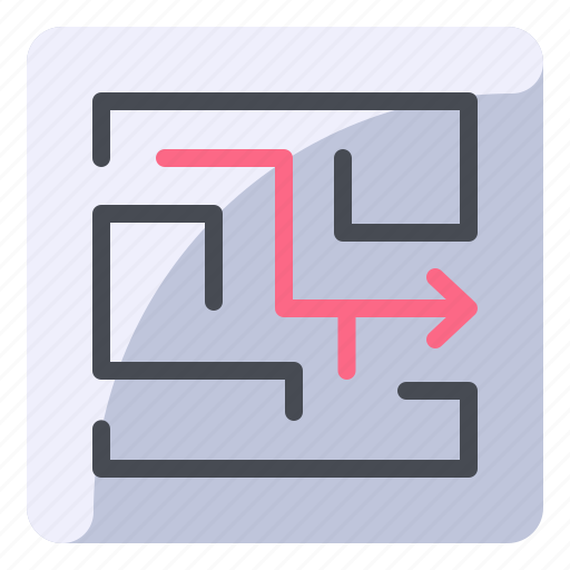 Escape, evacuation, exit, map, plan icon - Download on Iconfinder