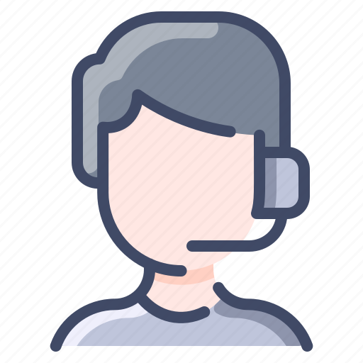 Avatar, call, center, man, support icon - Download on Iconfinder